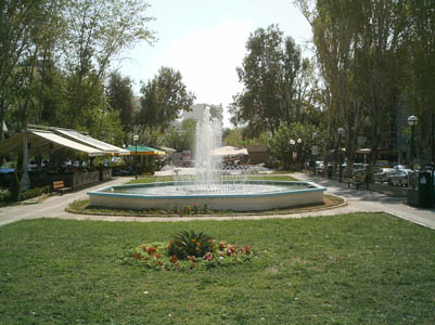 Central square of Gerakas